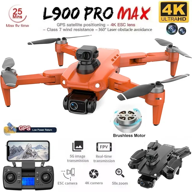 L900 Pro MAX GPS Drone 4K Prof - Drone Kit Professional 评论和价格