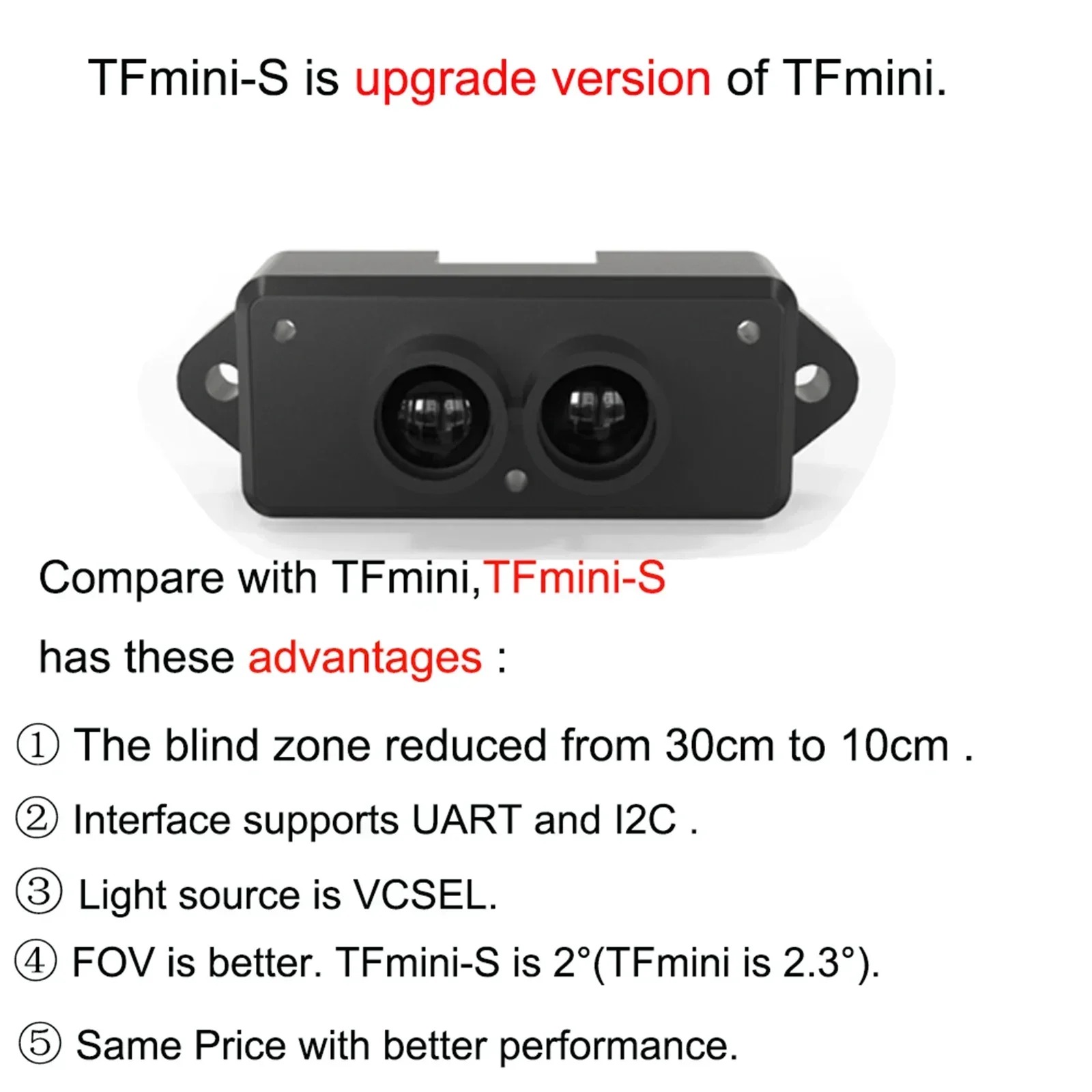 TFmini-S Benewake Micro LiDAR  - Drone Kit Hexacopter 评论和价格