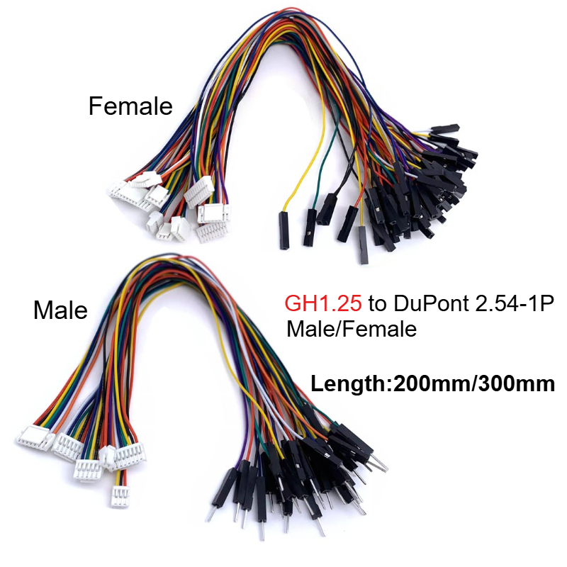 5PCS GH1.25 2P-6Pin to Dupont  - Drone Kit Hexacopter 评论和价格