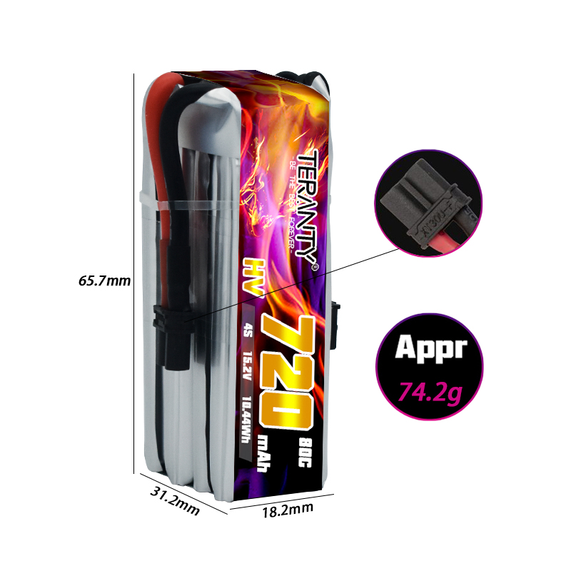 TERANTY 720mAh 4S 15.2V HV Lip - Drone Kit Fpv 评论和价格
